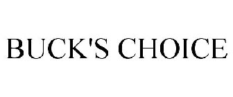 BUCK'S CHOICE