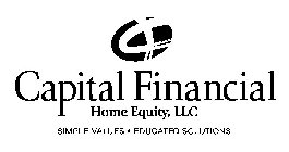 CF CAPITAL FINANCIAL HOME EQUITY, LLC SIMPLE VALUES · EDUCATED SOLUTIONS