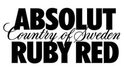 ABSOLUT COUNTRY OF SWEDEN RUBY RED