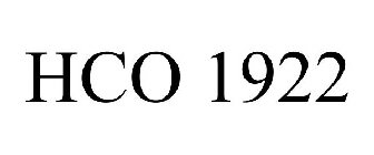 HCO 1922