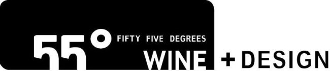 55° FIFTY FIVE DEGREES WINE + DESIGN