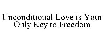 UNCONDITIONAL LOVE IS YOUR ONLY KEY TO FREEDOM