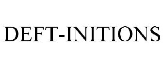 DEFT-INITIONS