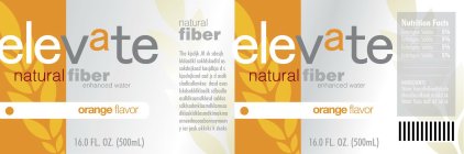 ELEVATE NATURAL FIBER ORANGE FLAVOR ENHANCED WATER