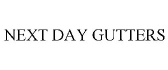NEXT DAY GUTTERS