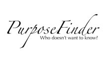 PURPOSEFINDER WHO DOESN'T WANT TO KNOW?