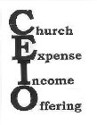 CEIO CHURCH EXPENSE INCOME OFFERING