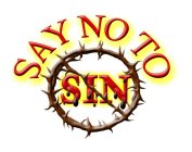 SAY NO TO SIN