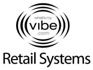 WHAT'S MY VIBE .COM RETAIL SYSTEMS