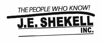 THE PEOPLE WHO KNOW! J.E. SHEKELL INC.