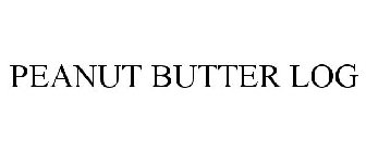 PEANUT BUTTER LOG