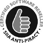 CERTIFIED SOFTWARE RESELLER SIIA ANTI-PIRACY