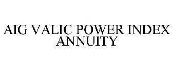 AIG VALIC POWER INDEX ANNUITY