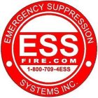 EMERGENCY SUPPRESSION SYSTEMS INC. ESSFIRE.COM 1-800-709-4ESS