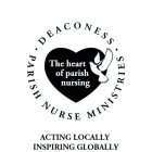 · DEACONESS · PARISH NURSE MINISTRIES THE HEART OF PARISH NURSING ACTING LOCALLY INSPIRING GLOBALLY