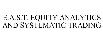 E.A.S.T. EQUITY ANALYTICS AND SYSTEMATIC TRADING