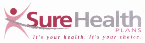 SUREHEALTH PLANS IT'S YOUR HEALTH. IT'S YOUR CHOICE.