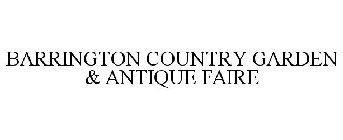 BARRINGTON COUNTRY GARDEN & ANTIQUE FAIRE