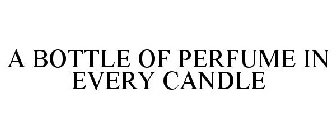 A BOTTLE OF PERFUME IN EVERY CANDLE