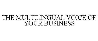 THE MULTILINGUAL VOICE OF YOUR BUSINESS