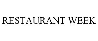 RESTAURANT WEEK