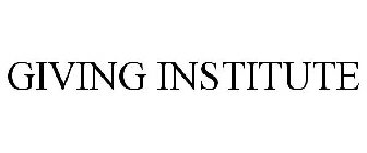 GIVING INSTITUTE