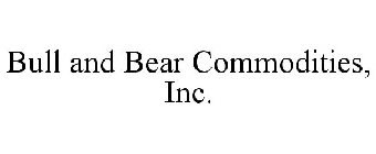 BULL AND BEAR COMMODITIES, INC.