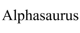 ALPHASAURUS