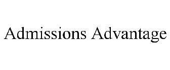 ADMISSIONS ADVANTAGE