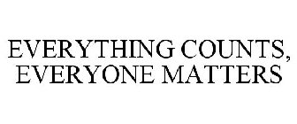 EVERYTHING COUNTS, EVERYONE MATTERS