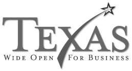TEXAS WIDE OPEN FOR BUSINESS