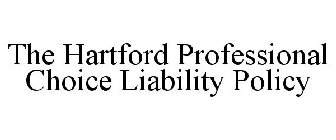 THE HARTFORD PROFESSIONAL CHOICE LIABILITY POLICY