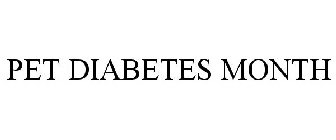 PET DIABETES MONTH