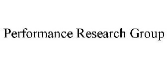 PERFORMANCE RESEARCH GROUP
