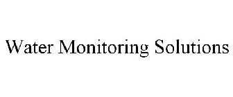 WATER MONITORING SOLUTIONS