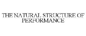 THE NATURAL STRUCTURE OF PERFORMANCE