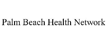 PALM BEACH HEALTH NETWORK