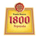 1800 JB TRABAJO PASION HONESTIDAD TEQUILA RESERVA 1800 REPOSADO