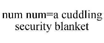 NUM NUM=A CUDDLING SECURITY BLANKET