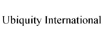 UBIQUITY INTERNATIONAL