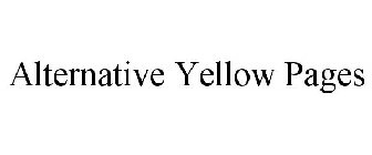 ALTERNATIVE YELLOW PAGES