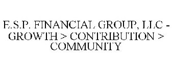 E.S.P. FINANCIAL GROUP, LLC - GROWTH > CONTRIBUTION > COMMUNITY