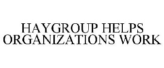 HAYGROUP HELPS ORGANIZATIONS WORK