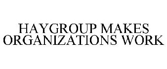 HAYGROUP MAKES ORGANIZATIONS WORK