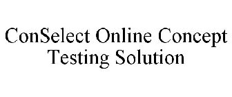 CONSELECT ONLINE CONCEPT TESTING SOLUTION