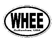 WHEE CULLOWHEE, USA