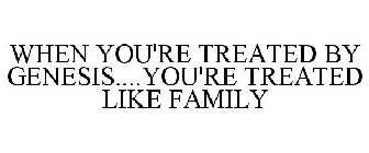 WHEN YOU'RE TREATED BY GENESIS....YOU'RE TREATED LIKE FAMILY