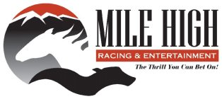 MILE HIGH RACING & ENTERTAINMENT THE THRILL YOU CAN BET ON!