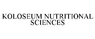 KOLOSEUM NUTRITIONAL SCIENCES
