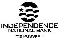 INDEPENDENCE NATIONAL BANK IT'S POSSIBLE.